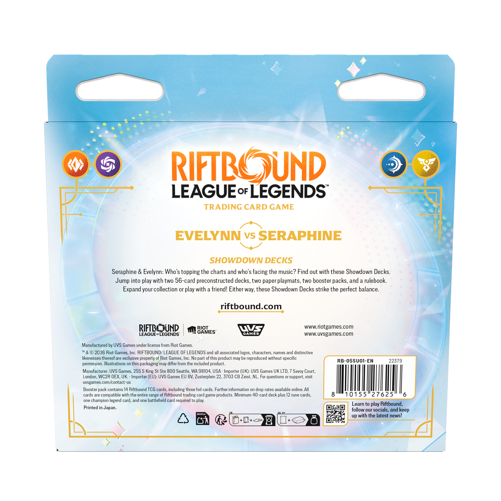 Riftbound: League of Legends TCG – Radiance Showdown Decks: Evelynn vs Seraphine (English) - Image 2