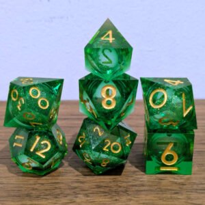 Fey Splendor Liquid Core Dice Set – Green