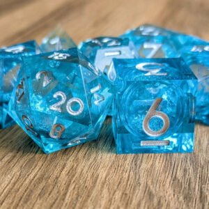 Glacial Depths Liquid Core Dice Set