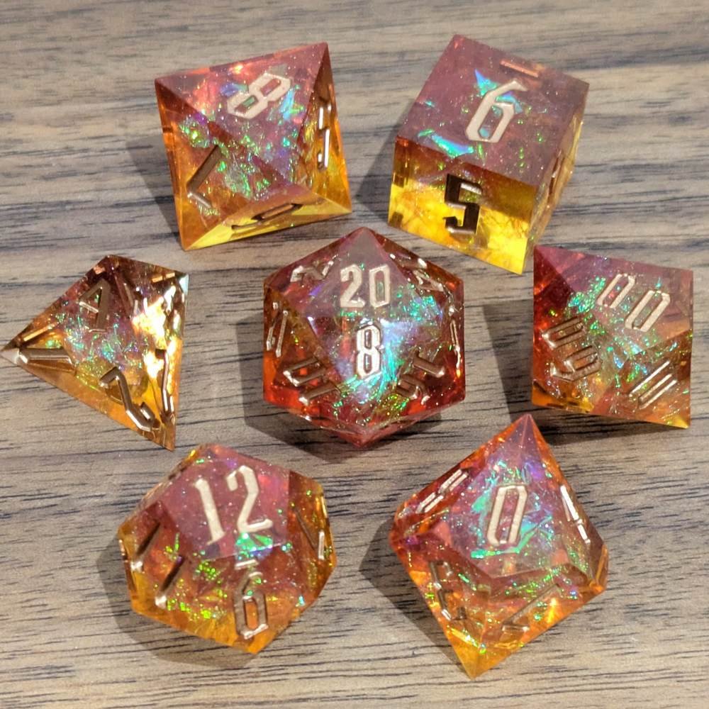 Raging Fireball Sharp Edge Dice Set