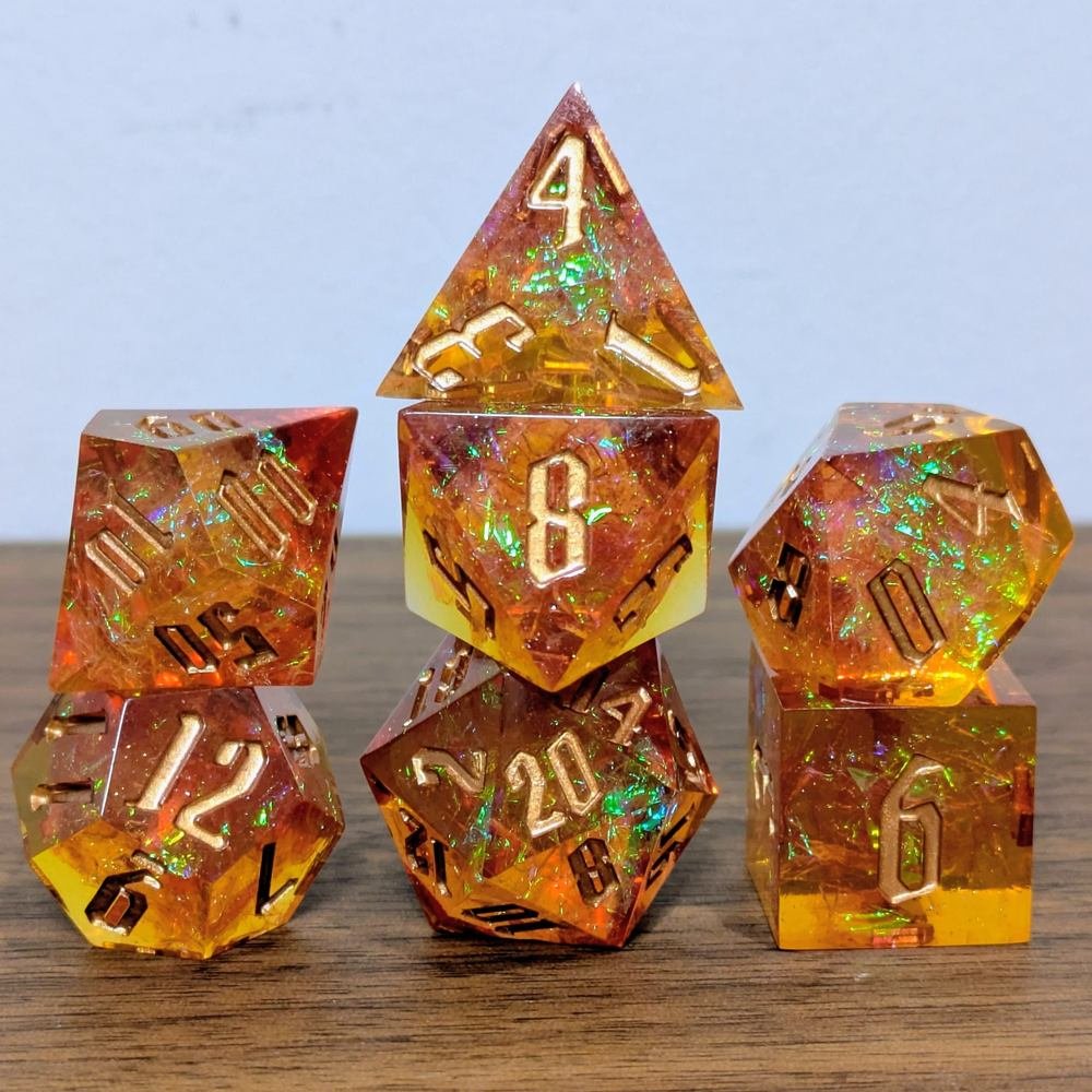 Raging Fireball Sharp Edge Dice Set - Image 2
