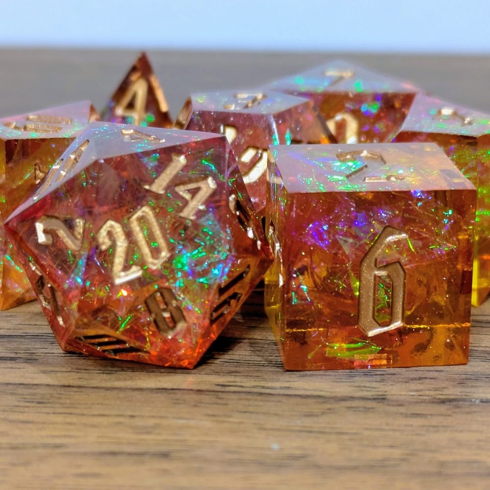 Raging Fireball Sharp Edge Dice Set - Image 3