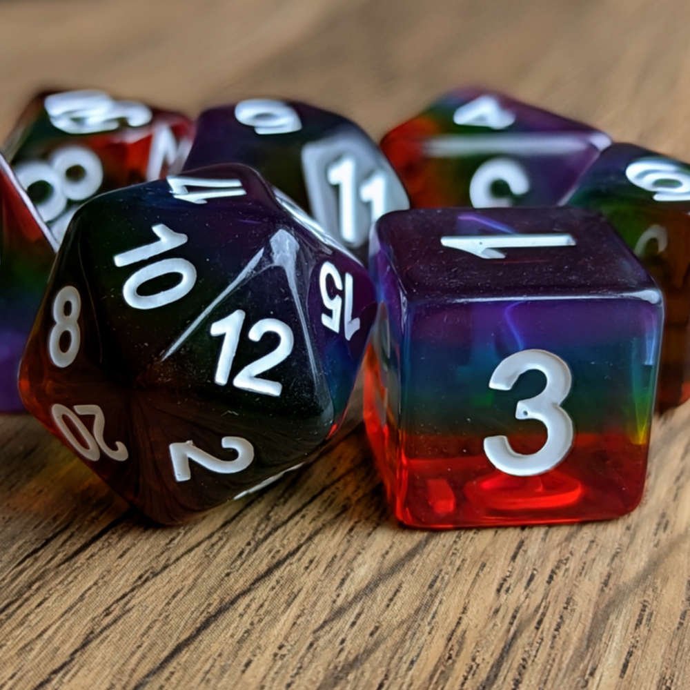 Rainbow Mirage Dice Set - Image 3